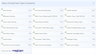 OvenFresh Cakes & Desserts menu 1