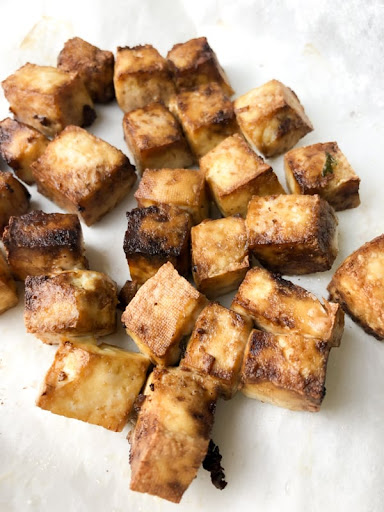 Air Fryer Tofu Mango Bowls