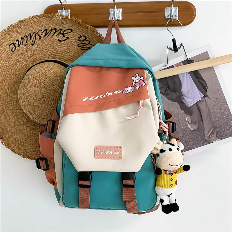 Sac à dos de voyage sport d'été en tissu Oxford, style coréen, pour collège et lycée, sac d'école décontracté, léger et pratique.