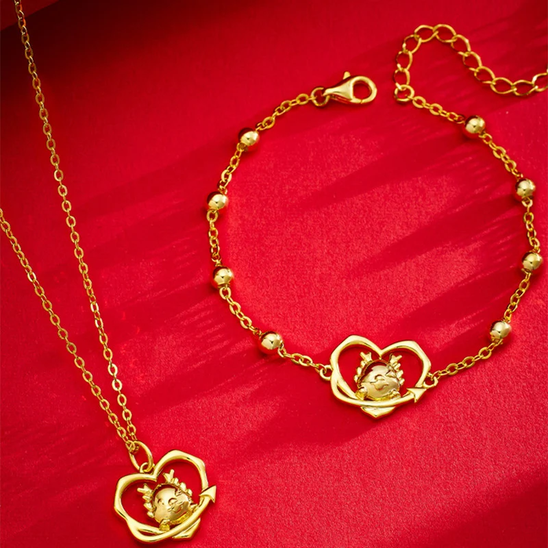 Collier Année du Dragon Femme Coeur Aimant en Argent Sterling. Design élégant, symbole de chance et d'affection pour elle.