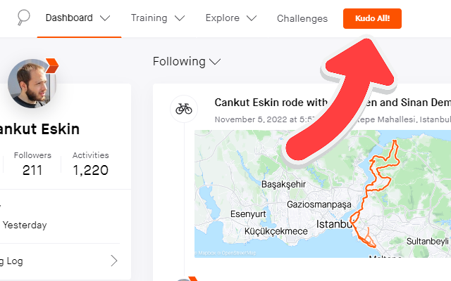 Strava Auto Kudo Preview image 0