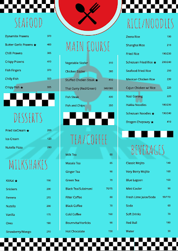 Cafe Runway menu 