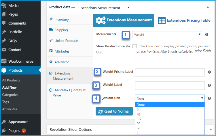 WooCommerce measurement price calculator