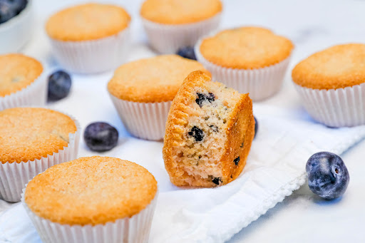 A platter of Berry Muffins.