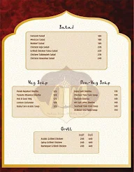 Arabian Mandi menu 1