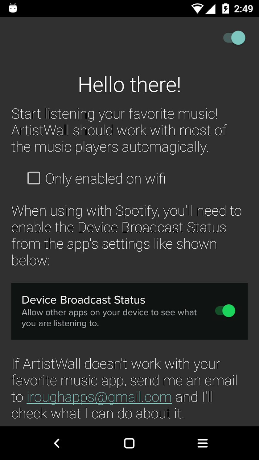 ArtistWall - Dynamic Wallpaper Screen 1
