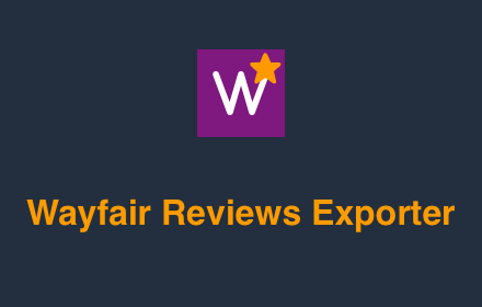 Wayfair Reviews Exporter | Images small promo image