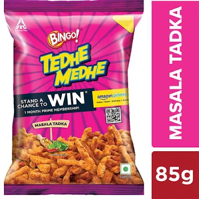 Bingo Tedhe Medhe Mast Masala Tadka - 180 gm