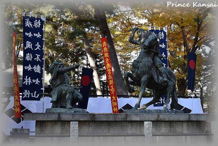 ステップワゴンのラパン発見・川中島古戦場・信玄と謙信・長野県観光・紅葉コラボに関するカスタム事例の投稿画像3枚目