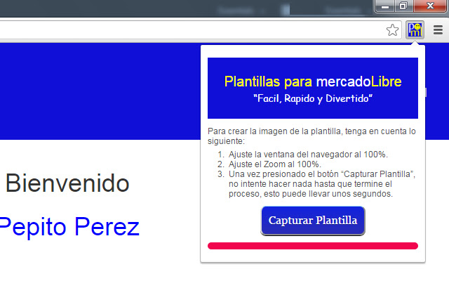 Capturar Plantillas Para MercadoLibre chrome extension