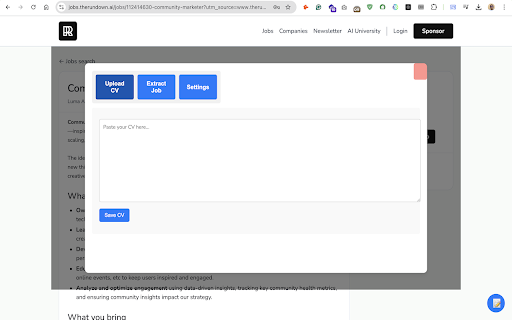 Talently: Job Application Helper