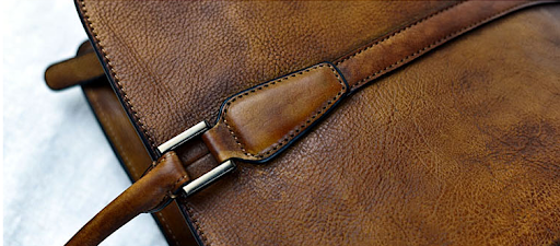 Title 14, New Mens Handbag Vegetable Tanned Leather Retr...