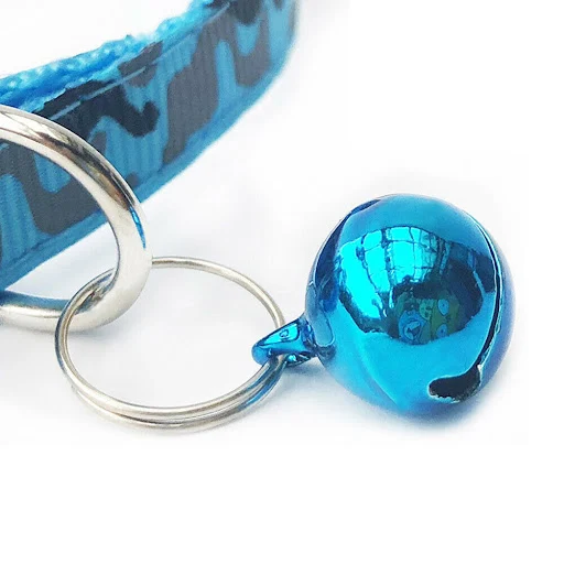 Camo Cat Dog Collar With Bell Cool Adjustable Reflective Camo Cat Collar with Bell Safety Kitten Neck Strap for Kitten P