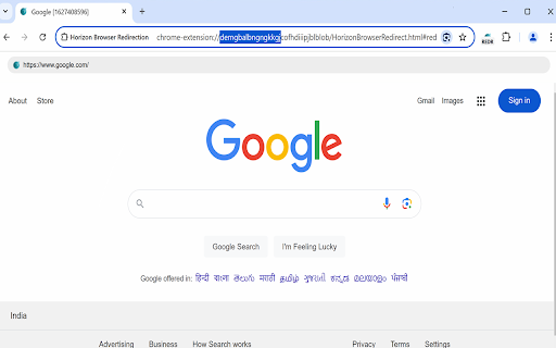 Horizon Browser Redirection