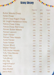 Mr. Singh menu 5