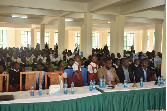 Student members of integrity clubs from Kisii, Migori, Nyamira and Homabay counties attending the joint forum in Kisii High School