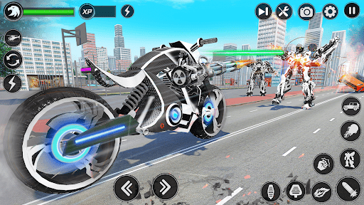 Screenshot Flying Hawk Robot Car Games