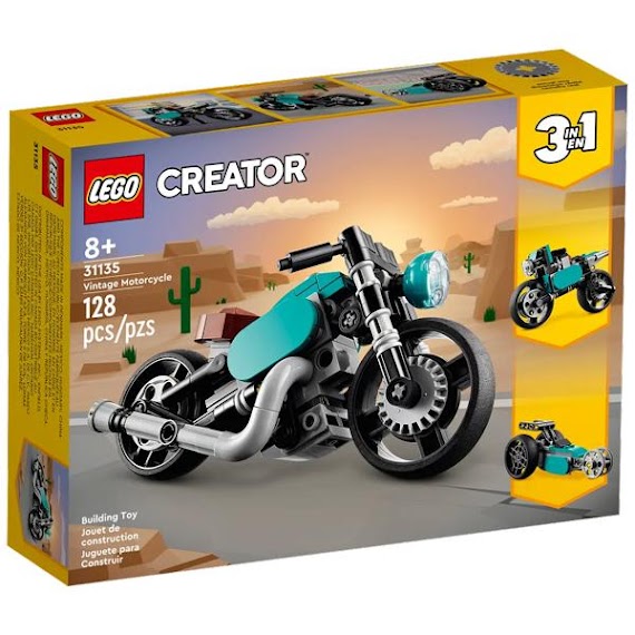 Đồ Chơi Lắp Ráp Lego Creator 31135 - Vintage Motorcycle (128 Mảnh Ghép)