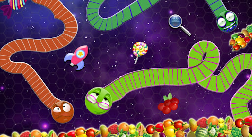 Screenshot Slither Zone.io - Hungry Worm