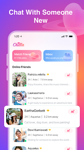 Screenshot Chilla - Chill Chat & Meet Fun