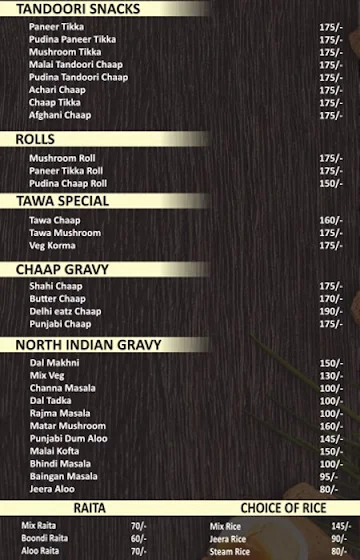 Delhi Eatz menu 