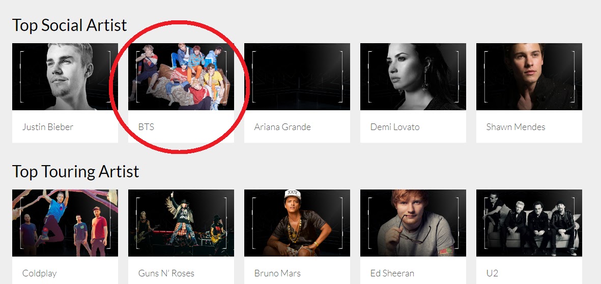 Bts Nominated For Top Social Artist At The 2018 Bbmas