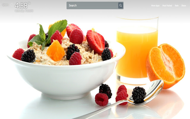 Breakfast Wallpapers NewTab Theme