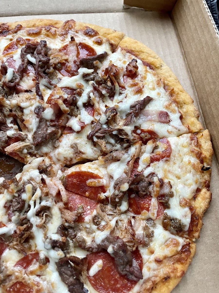 Uber meat pizza!