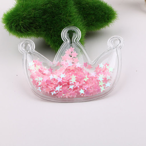 Title 7, DIY Transparent Love Baby Hairpin Color Sequins...