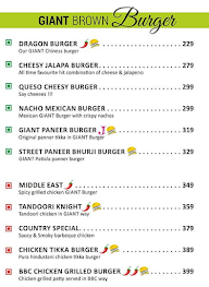 Brown Burger Co menu 4