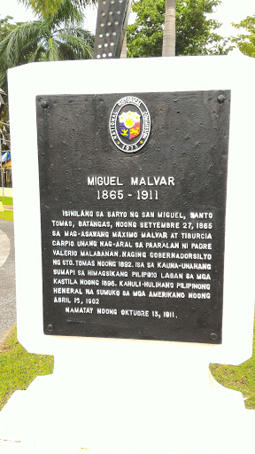 General Malvar Historical Marker