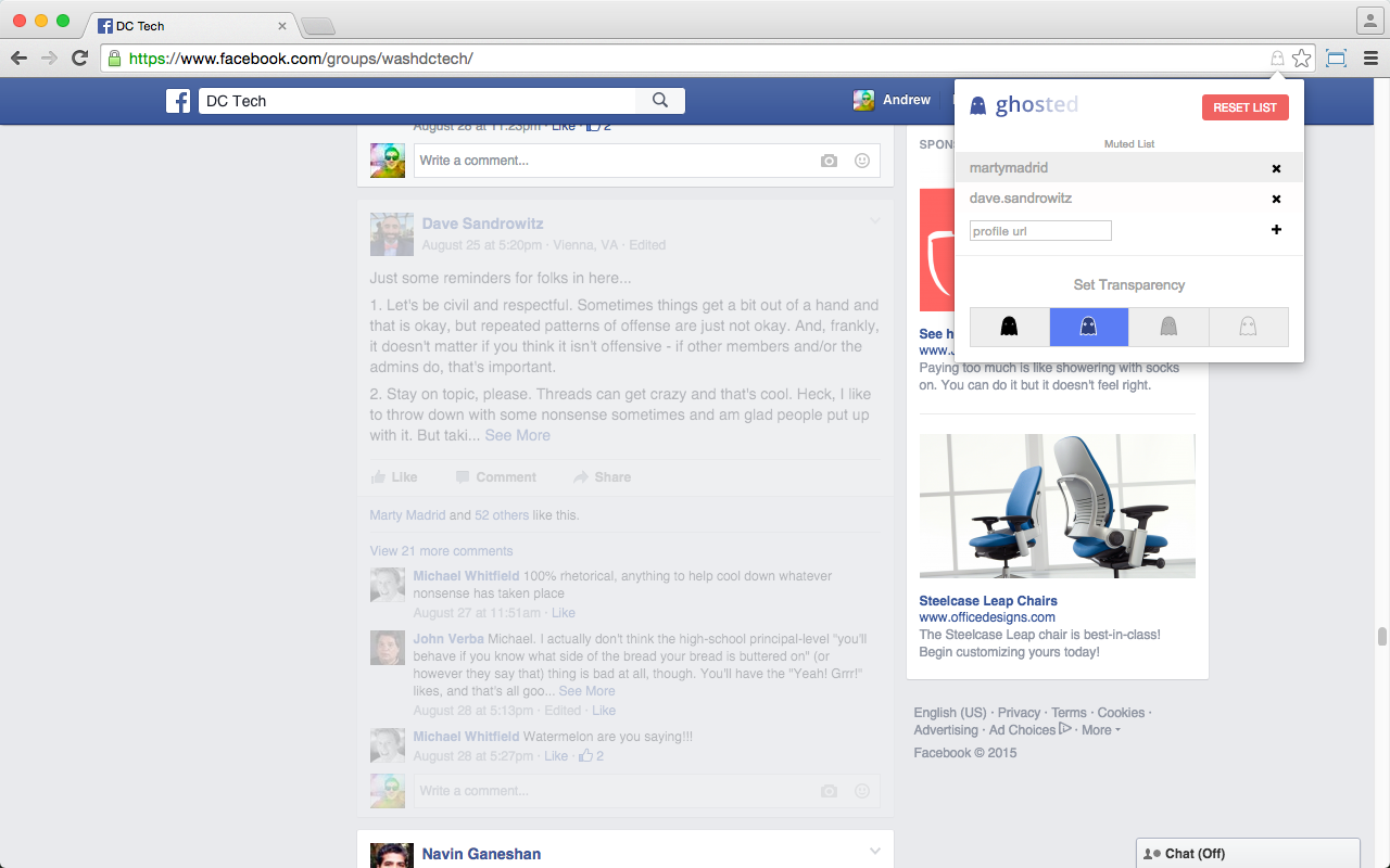 Ghosted: Hide Annoying People on Facebook Preview image 5