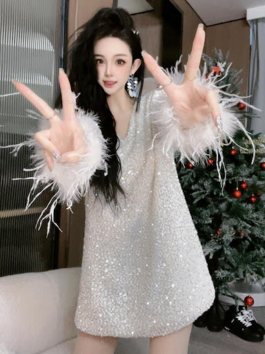 Title 4, Fashion All-matching Sophisticated Type Dress F...