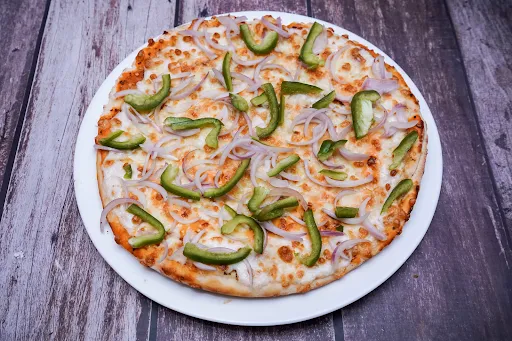 Cheese Onion Capsicum Pizza