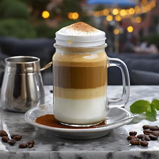 Hot Cappuccino [450 Ml, Mason Jar]