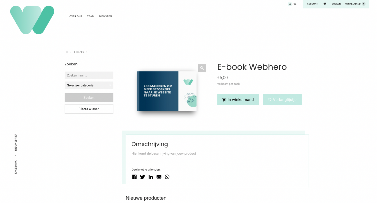 Productpagina Webhero