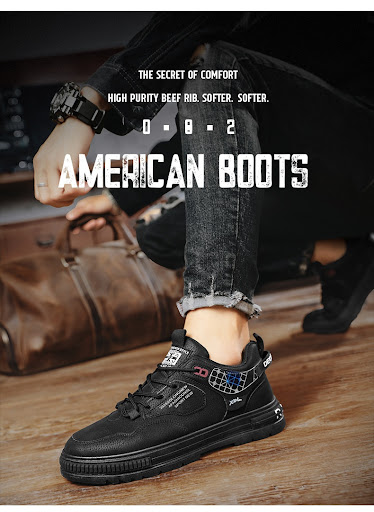 Title 8, Mens Martin Boots Autumn New Sports Low Top Co...