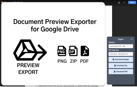 Document Preview Exporter for Google Drive Preview image 0