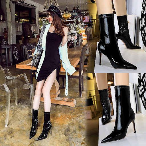 Title 7, Womens Sexy Slim Shiny Patent Leather Stretch ...