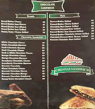 Chennai Sandwich menu 3