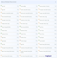 Richies Pizza Corner menu 1