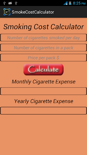 Smoke Cost Calculator