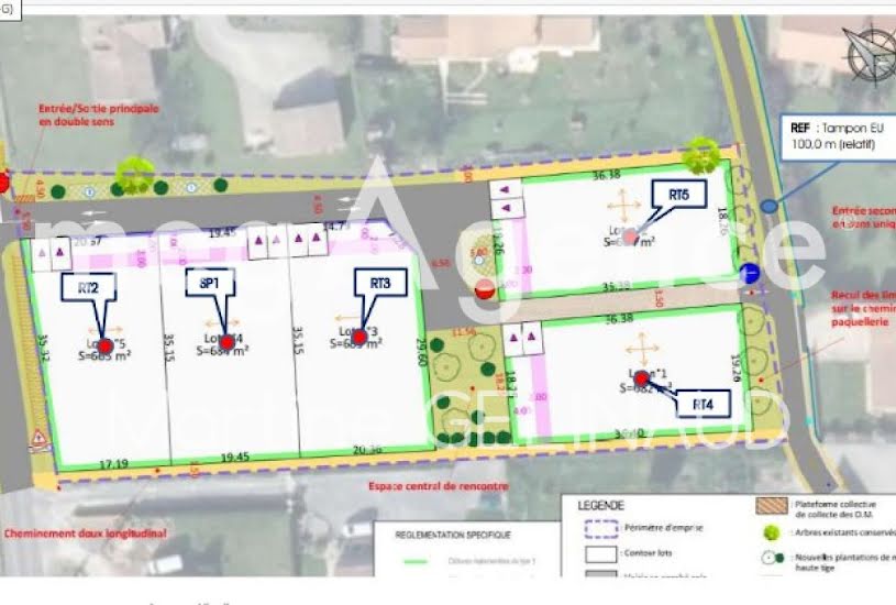  Vente Terrain à bâtir - 682m² à Préguillac (17460) 