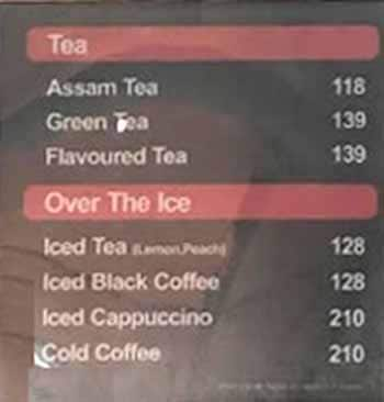 Cafeccino menu 