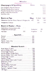 Cooper's Grill & Bar menu 1