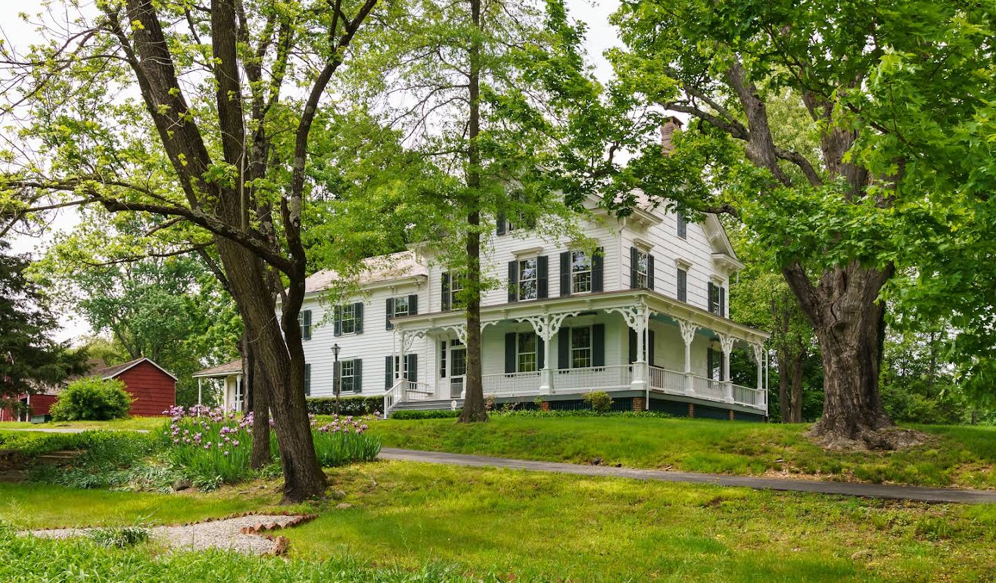 Farm house with garden Hillsborough Township