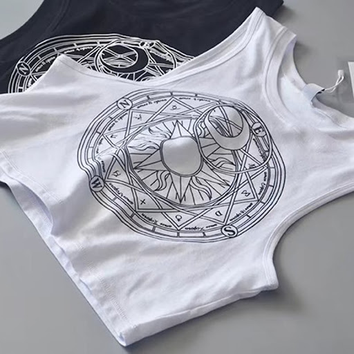 Title 3, Camiseta sin mangas con estampado de insignia d...