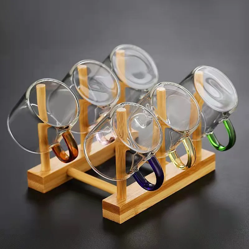 Juego de té transparente de vidrio grueso Disfruta del sabor puro, la elegancia y la durabilidad. Perfecto para el té diario y ocasiones especiales.