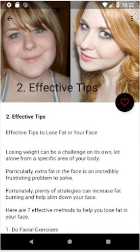 how to lose weight from ur face