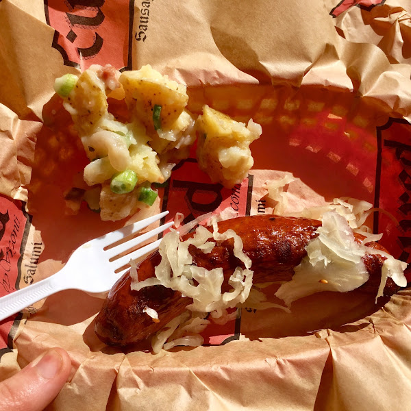 Gluten Free Kielbasa with house-made German Potato Salad